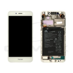LCD Display HUAWEI HONOR 6A WITH FRAME AND BATTERY GOLD/SILVER 02351KTV ORIGINAL SERVICE PACK LCD Display HUAWEI HONOR 6A WITH FRAME AND BATTERY GOLD/SILVER 02351KTV ORIGINAL SERVICE PACK
