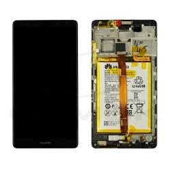 LCD Display HUAWEI MATE 8 BLACK WITH FRAME AND BATTERY 02350PJX ORIGINAL SERVICE PACK