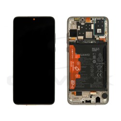 LCD Display HUAWEI P30 LITE MAR-LX1A WITH FRAME AND BATTERY CAMERA VERSION 48MPIX WHITE 02352RQC ORIGINAL SERVICE PACK