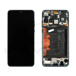 LCD Display HUAWEI P30 LITE WITH FRAME AND BATTERY BLUE CAMERA VERSION 24MPIX 02352PJP ORIGINAL SERVICE PACK