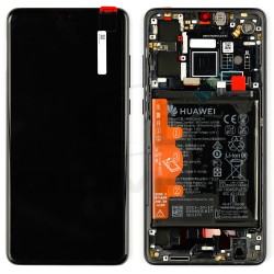 LCD Display HUAWEI P30 NEW VERSION WITH FRAME AND BATTERY BLACK 02354HMG 02354HLT 02352NLL 02354HMG ORIGINAL SERVICE PACK