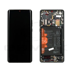 LCD Display HUAWEI P30 PRO WITH FRAME AND BATTERY BLACK REFURBISHED 02355UMW 02355UNB 02354NAK 02353SDD 02355MUL 02354NAF ORIGINAL SERVICE PACK