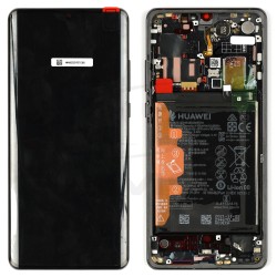 LCD Display HUAWEI P30 PRO WITH FRAME AND BATTERY BLACK 02352PBT 02354NAC 02355MUL 02355UMW 02355UNB ORIGINAL SERVICE PACK