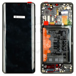 LCD Display HUAWEI P30 PRO WITH FRAME AND BATTERY BLACK REFURBISHED 02355UMW 02355UNB 02354NAK 02353SDD 02355MUL 02354NAF ORIGINAL SERVICE PACK