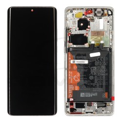 LCD Display HUAWEI P50 PRO WITH FRAME AND BATTERY WHITE 02354HJD 02354SNU ORIGINAL SERVICE PACK