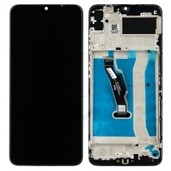 LCD Display HUAWEI Y6P / HONOR 9A BLACK WITH FRAME [RMORE]