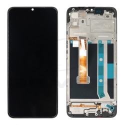 LCD Display OPPO A15 / A15S 4907272 4905630 BLACK WITH FRAME ORIGINAL SERVICE PACK