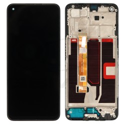 LCD Display OPPO A74 5G BLACK WITH FRAME