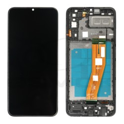 LCD Display SAMSUNG A042 GALAXY A04E BLACK WITH FRAME GH81-23088A ORIGINAL SERVICE PACK