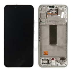 LCD Display SAMSUNG A346 GALAXY A34 WITH FRAME  SILVER GH82-31200B GH82-31201B ORIGINAL SERVICE PACK