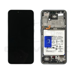 LCD Display SAMSUNG A356 GALAXY A35 5G WITH FRAME AND BATTERY NAVY GH82-34223A ORIGINAL SERVICE PACK