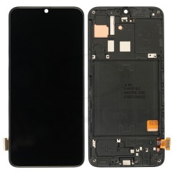 LCD Display SAMSUNG A405 GALAXY A40 BLACK WITH FRAME [INCELL]