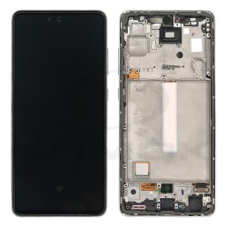 LCD Display SAMSUNG A525 A526 GALAXY A52 WHITE WITH FRAME GH82-25752D GH82-25524D GH82-25526D GH82-25754D GH82-25602D ORIGINAL SERVICE PACK