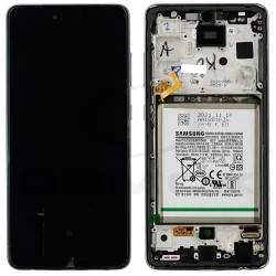 LCD Display SAMSUNG A528 GALAXY A52S 5G BLACK WITH BATTERY GH82-26912A ORIGINAL SERVICE PACK