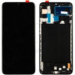 LCD Display SAMSUNG A705 GALAXY A70 BLACK WITH FRAME [INCELL]