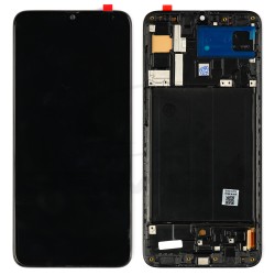 LCD Display SAMSUNG A705 GALAXY A70 BLACK WITH FRAME [OLED RMORE]