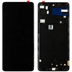 LCD Display SAMSUNG A715 GALAXY A71 BLACK WITH FRAME [OLED RMORE]