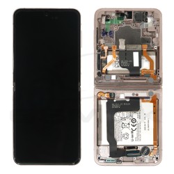 LCD Display SAMSUNG F721 GALAXY Z FLIP 4 ROSE GOLD WITH FRAME AND BATTERIES GH82-30233C ORIGINAL SERVICE PACK