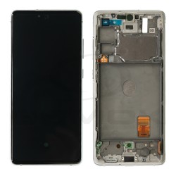 LCD Display SAMSUNG G781 GALAXY S20 FE 5G WHITE WITH FRAME GH82-29056B GH82-24214B GH82-24215B GH82-31320B GH82-31321B GH82-29057B ORIGINAL SERVICE PACK
