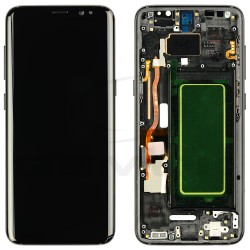 LCD Display SAMSUNG G950 GALAXY S8 BLACK WITH FRAME [OLED]