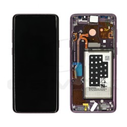 LCD Display SAMSUNG G965 GALAXY S9 PLUS WITH FRAME AND BATTERY LILAC PURPLE GH82-15977B ORIGINAL SERVICE PACK