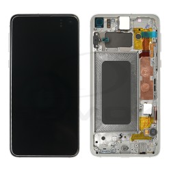 LCD Display SAMSUNG G970 GALAXY S10E PRISM WHITE WITH FRAME GH82-18852B, GH82-18836B ORIGINAL SERVICE PACK