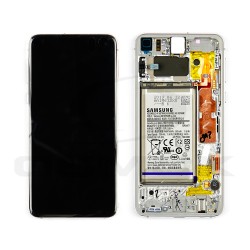 LCD Display SAMSUNG G970 GALAXY S10E WHITE FRAME AND BATTERY GH82-18843B ORIGINAL SERVICE PACK