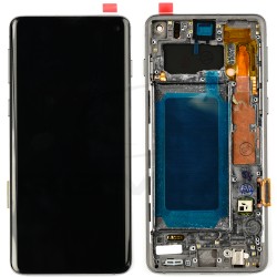 LCD Display SAMSUNG G973 GALAXY S10 BLACK WITH FRAME [OLED]