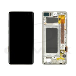LCD Display SAMSUNG G975 GALAXY S10 PLUS SILVER WITH FRAME GH82-18849G GH82-18834G ORIGINAL SERVICE PACK