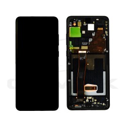 LCD Display SAMSUNG G988 GALAXY S20 ULTRA BLACK WITH FRAME WITHOUT CAMERA GH82-26032A GH82-26033A ORIGINAL SERVICE PACK