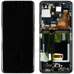 LCD Display SAMSUNG G988 GALAXY S20 ULTRA BLACK WITH FRAME GH82-26018A GH82-22327A GH82-22271A GH82-26032A GH82-26033A ORIGINAL SERVICE PACK