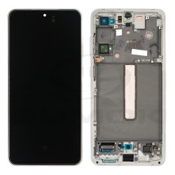 LCD Display SAMSUNG G990 GALAXY S21 FE WHITE WITH FRAME GH82-26414B GH82-26420B GH82-26590B ORIGINAL SERVICE PACK