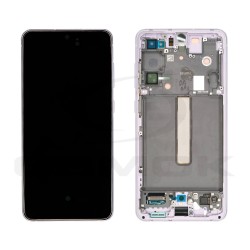 LCD Display SAMSUNG G990 GALAXY S21 FE LAVENDER VIOLET WITH FRAME GH82-26414D GH82-26420D GH82-26590D ORIGINAL SERVICE PACK