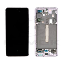LCD Display SAMSUNG G990 GALAXY S21 FE LAVENDER VIOLET WITH FRAME GH82-26414D GH82-26420D GH82-26590D ORIGINAL SERVICE PACK