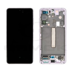 LCD Display SAMSUNG G990 GALAXY S21 FE LAVENDER VIOLET WITH FRAME GH82-26414D GH82-26420D GH82-26590D ORIGINAL SERVICE PACK