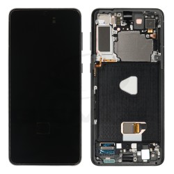 LCD Display SAMSUNG G996 GALAXY S21 PLUS BLACK WITH FRAME NO CAMERA GH82-27276A GH82-27272A GH82-27268A GH82-27267A GH82-272672A ORIGINAL SERVICE PACK