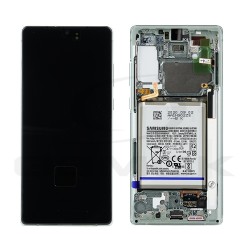 LCD Display SAMSUNG N980 N981 GALAXY NOTE 20 GREEN WITH FRAME AND BATTERY GH82-23678C ORIGINAL SERVICE PACK