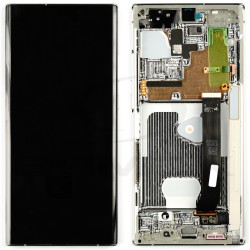 LCD + TOUCH PAD COMPLETE SAMSUNG N985 N986 GALAXY NOTE 20 ULTRA 5G WHITE GH82-31453C GH82-31454C GH82-31459C ORIGINAL SERVICE PACK
