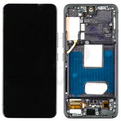 LCD Display SAMSUNG S901 GALAXY S22 5G BLACK WITH FRAME [OLED]