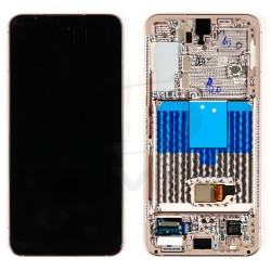 LCD Display SAMSUNG S901 GALAXY S22 5G PINK GOLD WITH FRAME GH82-27520D GH82-27521D ORIGINAL SERVICE PACK