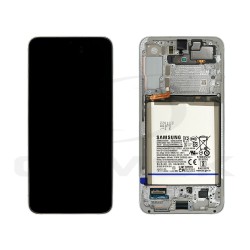 LCD Display SAMSUNG S906 GALAXY S22 PLUS 5G WHITE WITH BATTERY GH82-27499B ORIGINAL SERVICE PACK