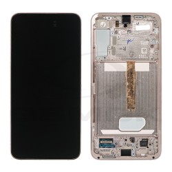 LCD Display SAMSUNG S906 GALAXY S22 PLUS 5G PINK GOLD WITH FRAME GH82-27500D GH82-27501D GH82-28894D ORIGINAL SERVICE PACK