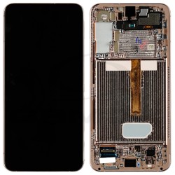 LCD Display SAMSUNG S906 GALAXY S22 PLUS 5G PINK GOLD WITH FRAME GH82-27500D GH82-27501D ORIGINAL SERVICE PACK