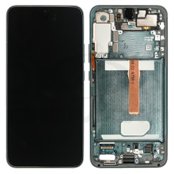 LCD Display SAMSUNG S906 GALAXY S22 PLUS 5G GREEN WITH FRAME AND CAMERA GH82-28894C ORIGINAL SERVICE PACK