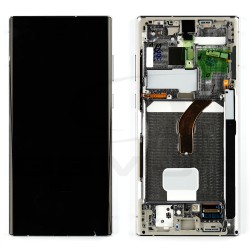 LCD Display SAMSUNG S908 GALAXY S22 ULTRA WHITE WITH FRAME GH82-27489C GH82-27488C ORIGINAL SERVICE PACK
