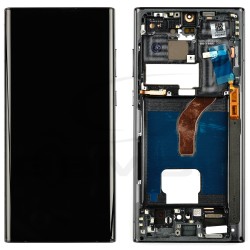LCD Display SAMSUNG S908 GALAXY S22 ULTRA BLACK WITH FRAME [OLED RMORE]