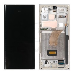 LCD Display SAMSUNG S918 GALAXY S23 ULTRA BEIGE WITH FRAME GH82-30465B GH82-30466B ORIGINAL SERVICE PACK
