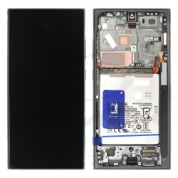 LCD DISPLAY SAMSUNG S928 GALAXY S24 ULTRA TITANIUM BLACK/GREEN/BLUE/VIOLET WITH FRAME AND BATTERY GH82-33398B ORIGINAL SERVICE PACK