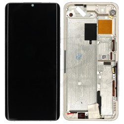 LCD Display XIAOMI MI NOTE 10 LITE WITH FRAME GLACIER WHITE 5600030F4L00 ORIGINAL SERVICE PACK