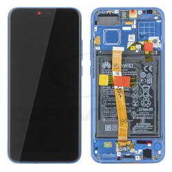 LCD Display HUAWEI HONOR 10 WITH FRAME AND BATTERY BLUE 02351XBP ORIGINAL SERVICE PACK
